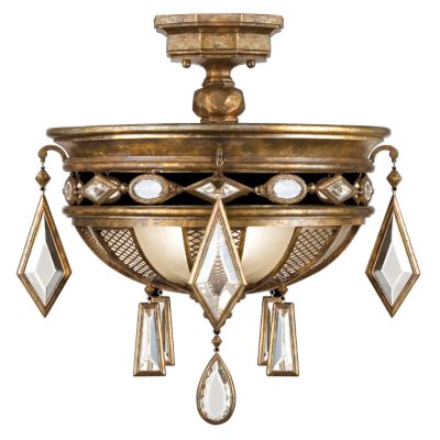 Encased Gems Semi-Flushmount by Fine Art Lamps