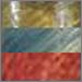 Oasis Green, Desert Sky Blue and Sunset Red