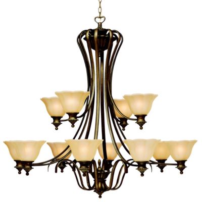 Kempton Park Grande Two Tier Chandelier by Kichler