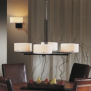 Trestle Four Light AdjustableChandelier by Hubbardton Forge