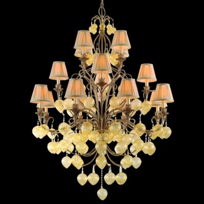 Venetian Three Tier 16 Light Chandelier by Corbett Lighting