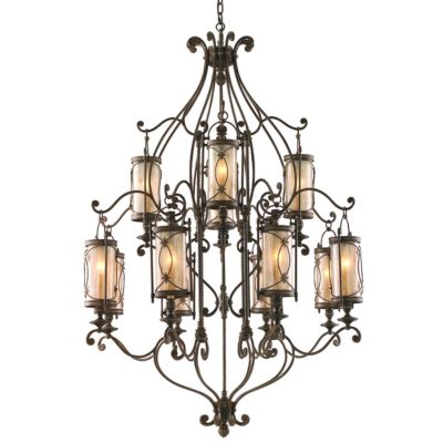 St. Moritz Two-Tier Chandelier by Corbett Lighting