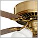 Antique Brass with Walnut and Medium Oak