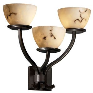 LumenAria Sonoma 3 Light Bowl Wall Sconce by Justice Design