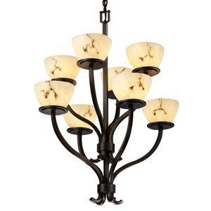 LumenAria Sonoma Two-Tier Bowl Chandelier by Justice Design