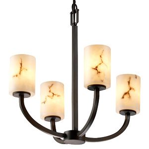 LumenAria Arch Cylinder Chandelier by Justice Design
