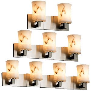 LumenAria Modular Hourglass Bath Bar by Justice Design