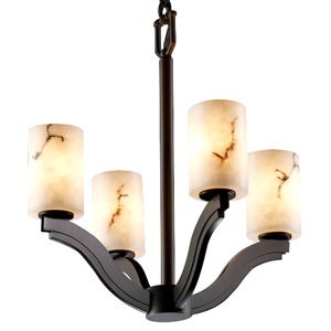 LumenAria Bend Cylinder Chandelier by Justice Design