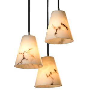 LumenAria 3 Light Cluster Cone Pendant by Justice Design