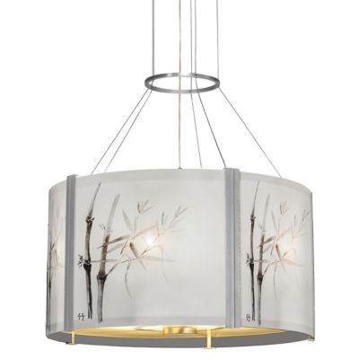 Bamboo Drum Suspension by Oggetti Luce