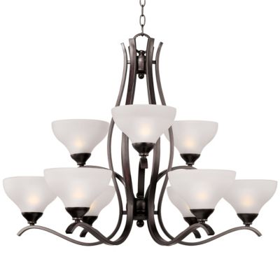 Contour Two-Tier Chandelier by Maxim Lighting