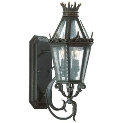 Medici Outdoor Wall Sconce w/ Scroll by Troy Lighting
