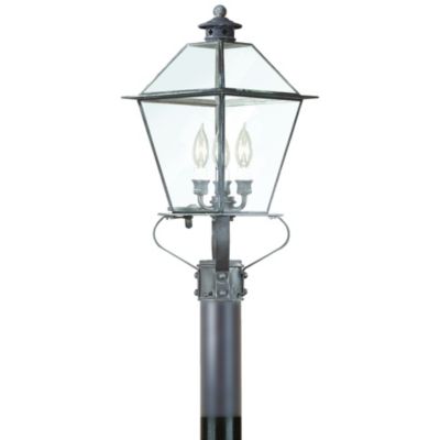 Montgomery Outdoor Postmount with Glass Top by Troy Lighting