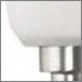 Brushed Nickel with White Etched