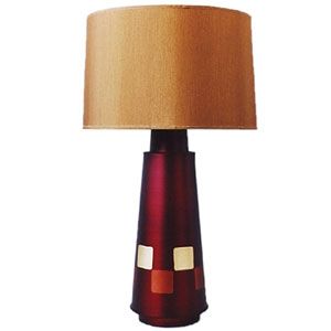 Checkered Tower Table Lamp by Babette Holland