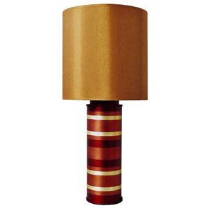 Striped Cylinder Table Lamp by Babette Holland