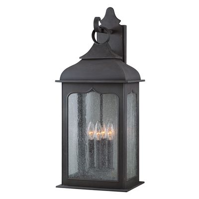 Henry Street Outdoor Wall Sconce w/ Clear Seeded Glass by Troy Lighting