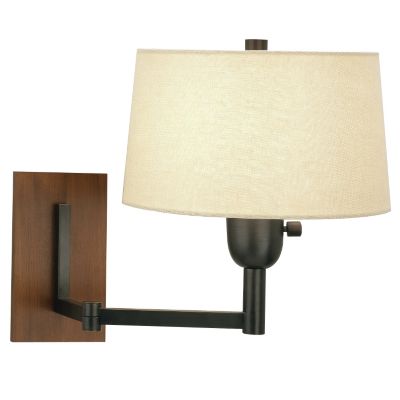 Wonton Single Arm Wall Swinger Lamp by Robert Abbey