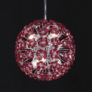 Tekno Mini Sun Sphere Imperial Crystal Suspension by James R Moder
