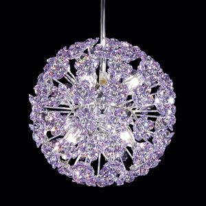 Tekno Mini Sun Sphere Strass Crystal Chandelier by James R Moder