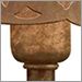 Textured Tannery Bronze with Brass