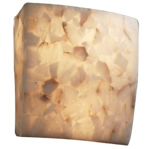 Alabaster Rocks! Square Wall Sconce by Justice Design