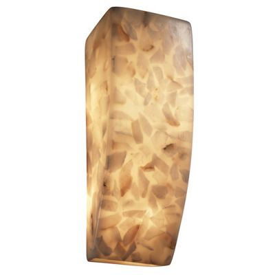 Alabaster Rocks! Rectangle Wall Sconce by Justice Design