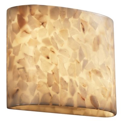 Alabaster Rocks! Oval Wall Sconce by Justice Design