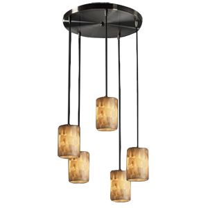 Alabaster Rocks! 5 Light Cluster Pendant by Justice Design
