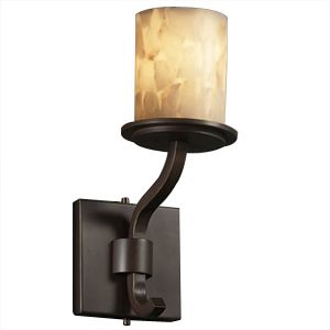 Alabaster Rocks! Sonoma Wall Sconce by Justice Design