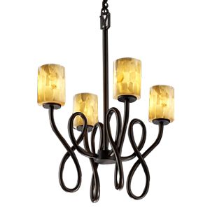 Alabaster Rocks! Capellini Chandelier by Justice Design