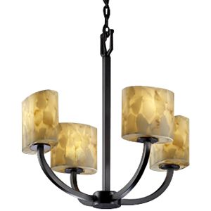 Alabaster Rocks! Arch Chandelier by Justice Design