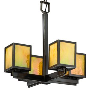 Simple Windows Chandelier by Justice Design