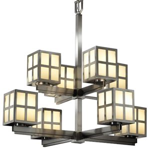 Plus Windows Two-Tier Chandelier by Justice Design