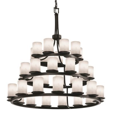 Clouds Dakota Three Tier Chandelier by Justice Design