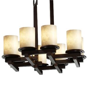 Clouds Dakota Square Zig Zag Chandelier by Justice Design
