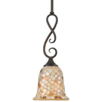 Monterey Mosaic Mini Pendant by Quoizel