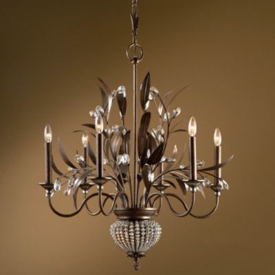 Cristal de Lisbon 6 Light Chandelier by Uttermost