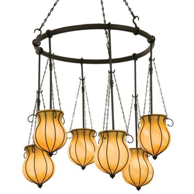 Mardi Gras 6 Light Suspension by Kalco Lighting