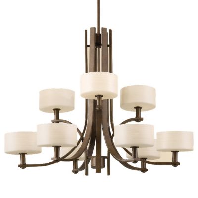 Sunset Drive 2-Tier 9-Light Chandelier by Murray Feiss