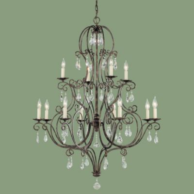 Chateau 12-Light 2-Tier Chandelier by Murray Feiss