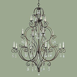 Chateau 3 Tier 16 Light Chandelier by Murray Feiss
