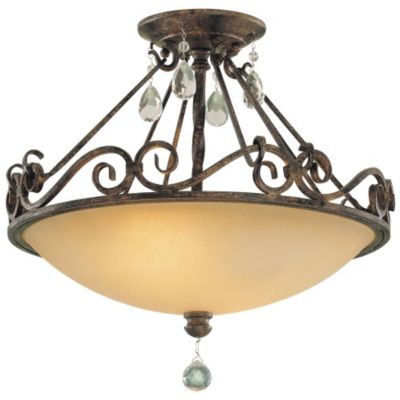 Chateau Semi-Flushmount by Murray Feiss