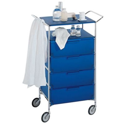 Mobil Cabinet with Shelf and Handles by Kartell