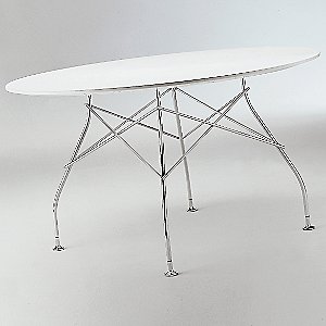 Glossy Oval Table by Kartell