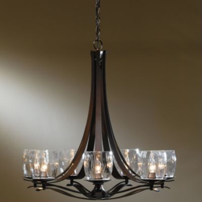 Berceau Chandelier with Water Glass by Hubbardton Forge