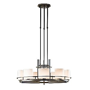 Arc Ellipse 9 Light Circular Chandelier by Hubbardton Forge