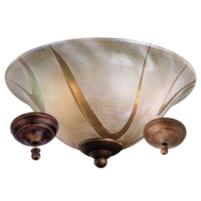 Art Glass Bowl Light Kit by Monte Carlo