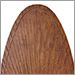 22 inch Brown Narrow Oval Palm