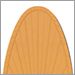 22 inch Composite Narrow Oval Palm
